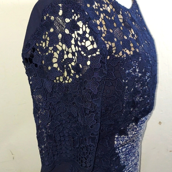 Antonio Malani Navy Blue Dress Size 10 - Picture 5 of 12